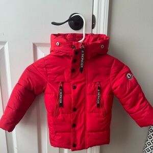 Moncler Gamme Rouge Red Kids Puffer Jacket